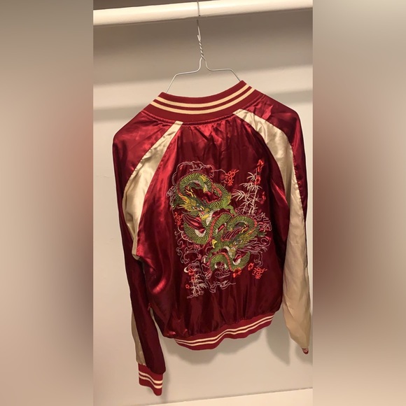 Maroon and Tan Jacket - Picture 2 of 3